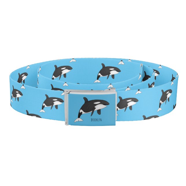 Killer whale cartoon illustration belt (Coil)