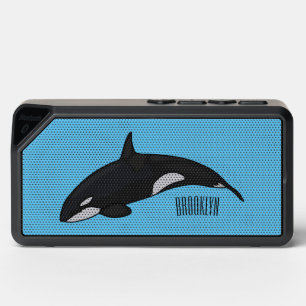 Killer whale cartoon illustration bluetooth speaker