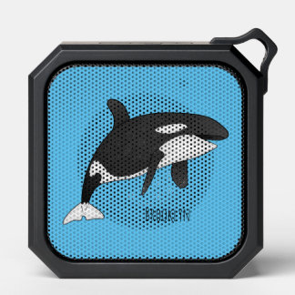 Killer whale cartoon illustration  bluetooth speaker