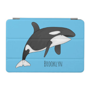 Killer whale cartoon illustration  iPad mini cover