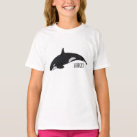 Killer whale cartoon illustration