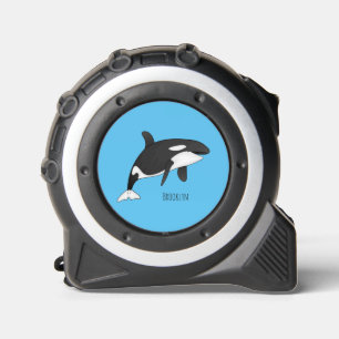 Killer whale cartoon illustration  tape measure