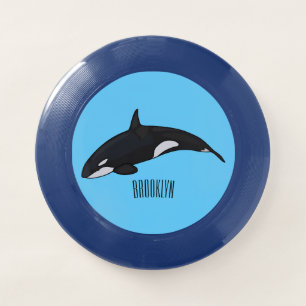 Killer whale cartoon illustration Wham-O frisbee