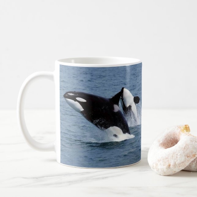 Killer whale coffee mug (With Donut)