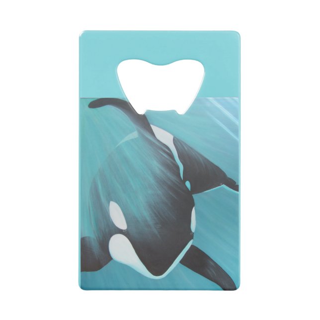 Killer Whale Credit Card Bottle Opener (Front)