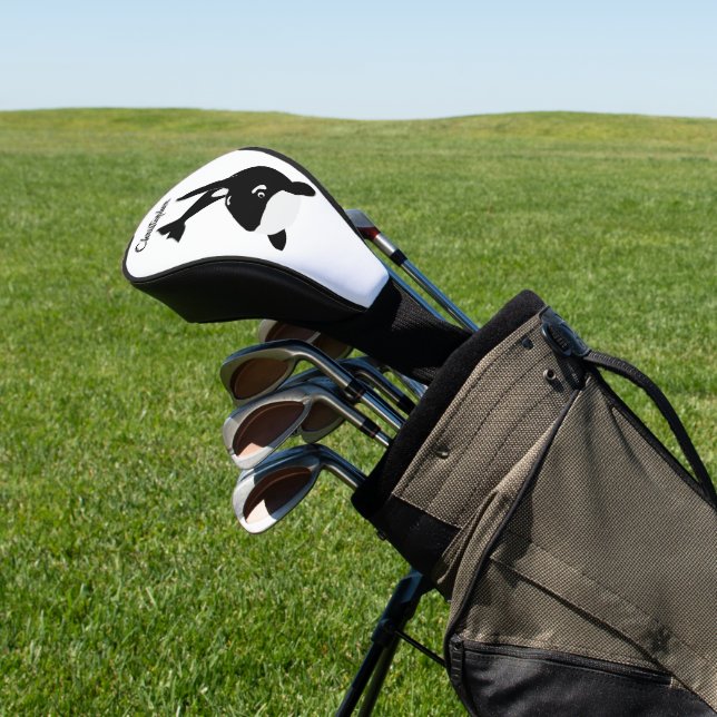 Killer Whale Design Golf Head Cover (In Situ)