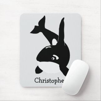 Killer Whale Design Mouse Pad