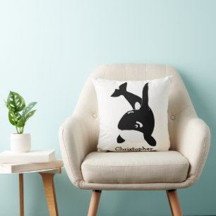Killer Whale Design Personalised Throw Pillow