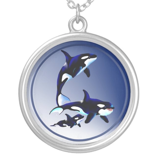 Killer Whale Family Necklace (Front)