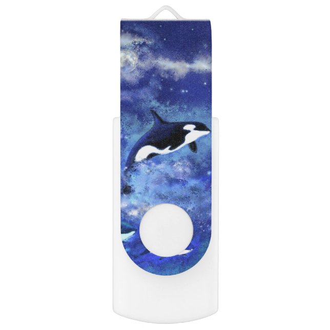 Killer Whale Flash Drive (Back (Vertical))
