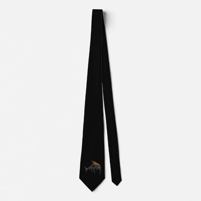 killer whale Halloween Neck Tie (Front)