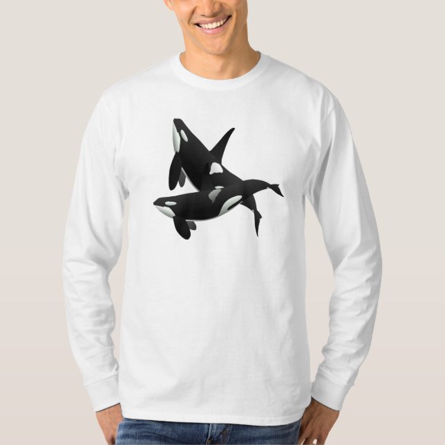 Killer Whale Long T-Shirt (Front)