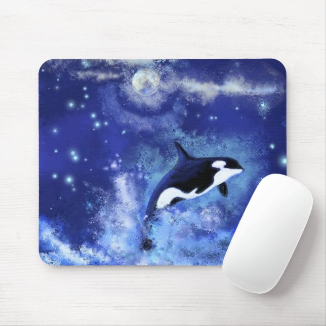 Killer Whale Mouse Pad (With Mouse)