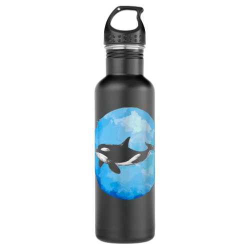 Killer Whale Ocean Animal Lover Orca Stainless Steel Water Bottle
