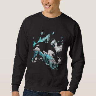 Killer Whale Ocean Swim Cool Animal Creature Orca Sweatshirt