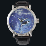 Killer Whale on Full Moon Watch<br><div class="desc">Killer Whale on Full Moon Watches - MIGNED Painting Design</div>
