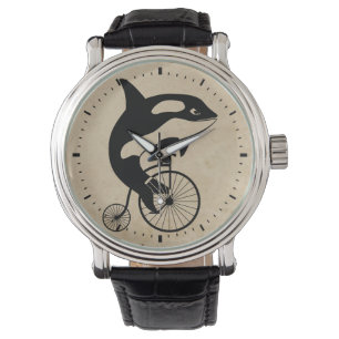 Killer Whale on Vintage Bike Watch