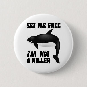 Killer Whale - Orca Button