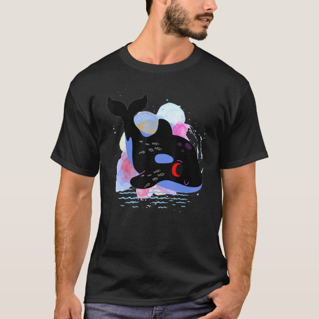 Killer Whale Orca,design orca ,Orca Family T-Shirt (Front)