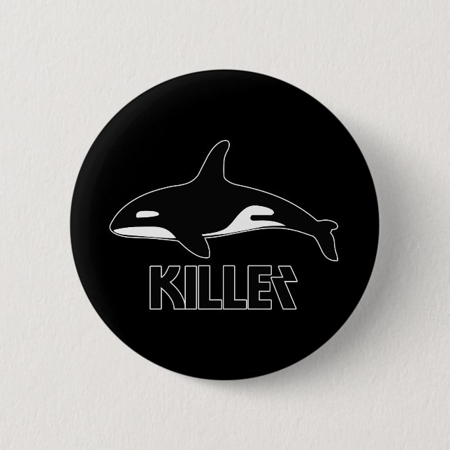 Killer Whale Orca of Death Button (Front)