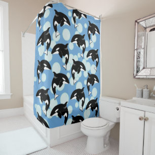 Killer Whale Orca Shower Curtain