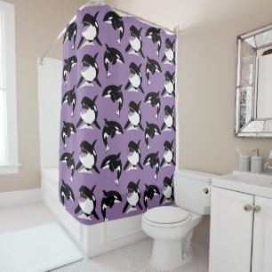 Killer Whale Orca Shower Curtain