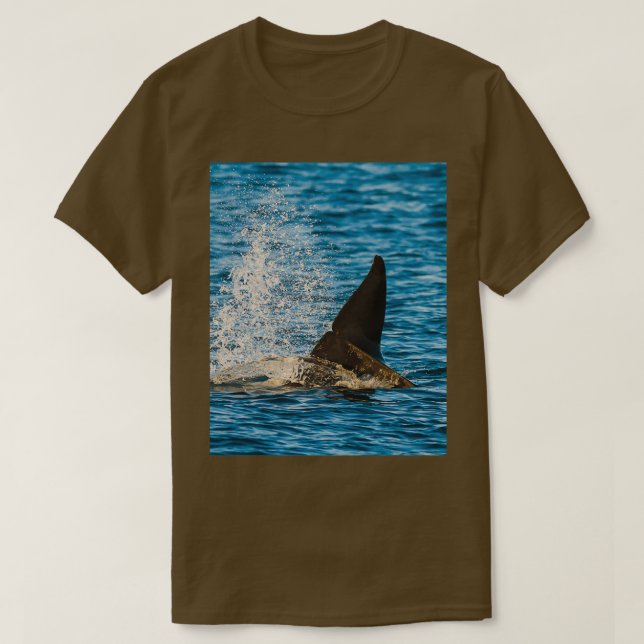 Killer whale orca tail fin T-Shirt (Design Front)