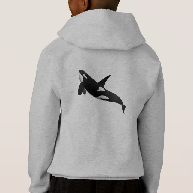 Killer Whale, Orcinus Orca Hoodie (Back)