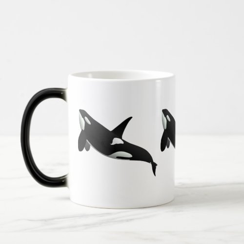 Killer Whale Orcinus Orca Magic Mug