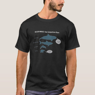 Killer Whale: Size Comparison Chart T-Shirt