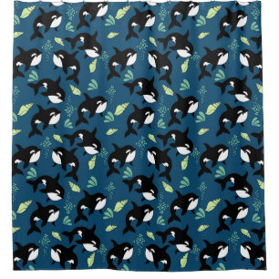 Killer Whale The Other Dolphin Shower Curtain