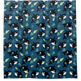 Killer Whale The Other Dolphin Shower Curtain