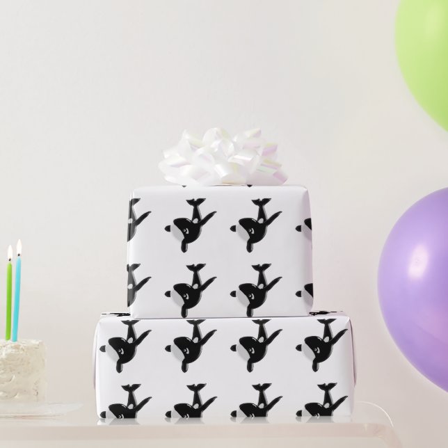 Killer Whale Wrapping Paper (Party Gifts)