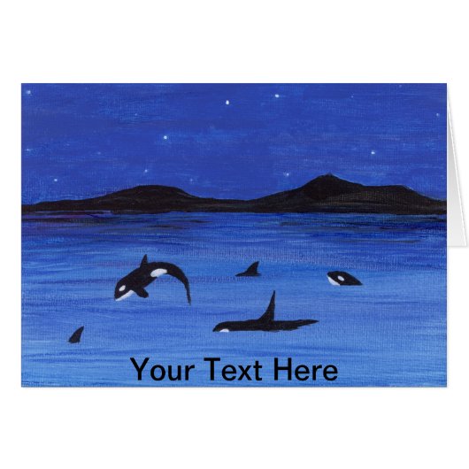 Killer Whales Cards (Front Horizontal)