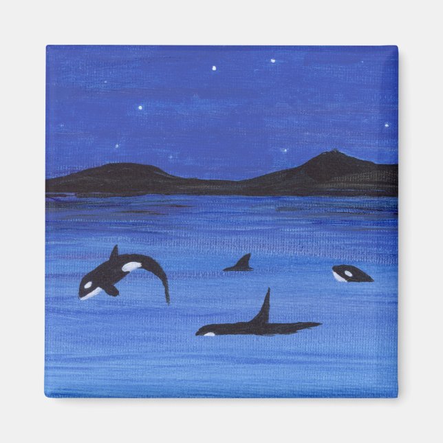Killer Whales Magnet (Front)