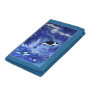 Killer Whales on Blue Full Moon Trifold Wallet