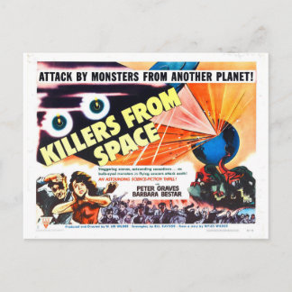 KILLERS FROM SPACE POSTCARD