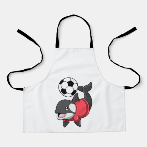 Killerwhale as Soccer player with Soccer Apron