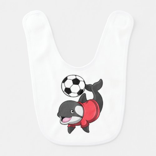 Killerwhale as Soccer player with Soccer Baby Bib