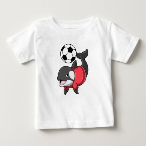 Killerwhale as Soccer player with Soccer Baby T_Shirt