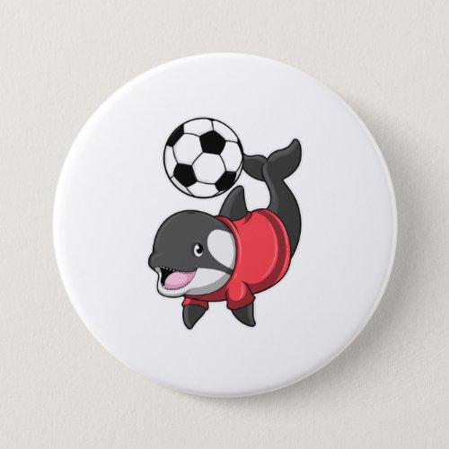 Killerwhale as Soccer player with Soccer Button