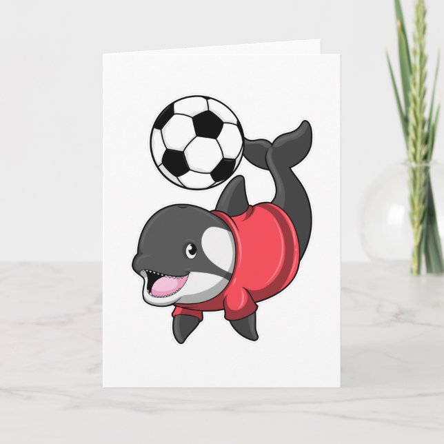 Killerwhale as Soccer player with Soccer Card (Front)