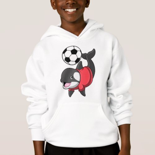 Killerwhale as Soccer player with Soccer Hoodie