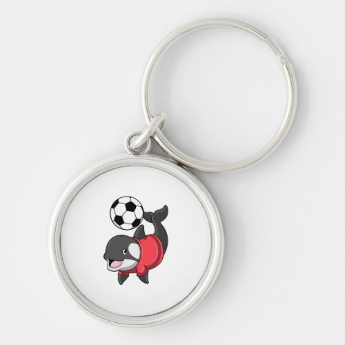 Killerwhale as Soccer player with Soccer Keychain