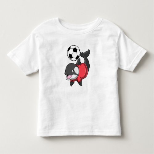 Killerwhale as Soccer player with Soccer Toddler T_shirt