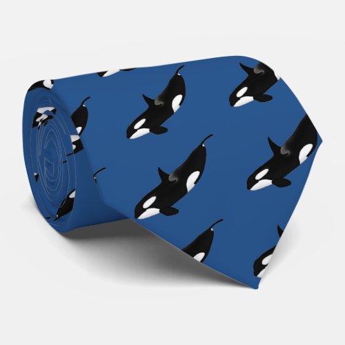 Killerwhale  Orcinus orca Neck Tie