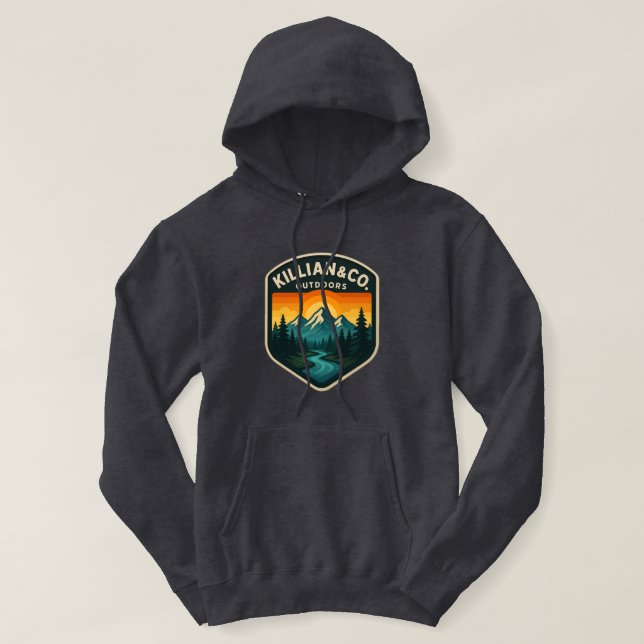 KILLIAN&CO. SUNSET LOGO HOODIE  (Design Front)