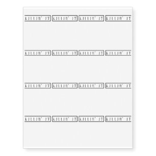 Killin' I Trendy Cute Swag Hipster Dope Temporary Tattoos