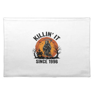 Killing It Since 1996 Vintage Halloween Reaper Des Cloth Placemat