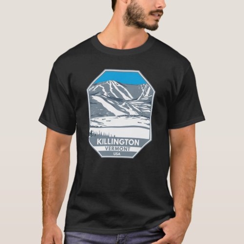 Killington Ski Area Winter Vermont  T_Shirt